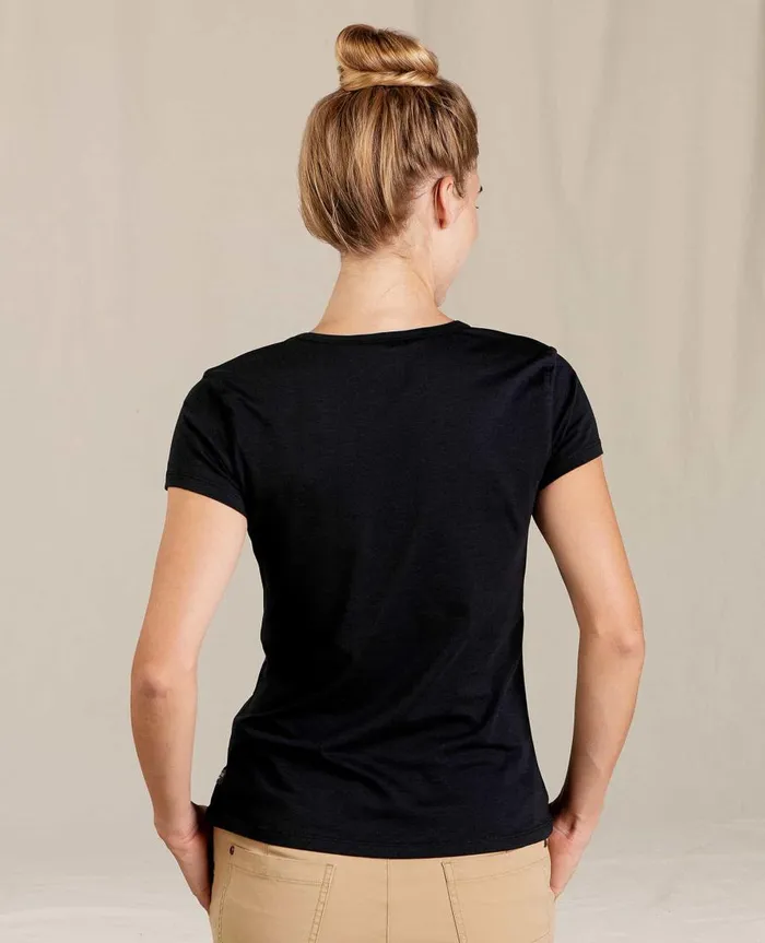 Women039s Rose Short Sleeve Tee Black ToadandCo Tops and TShirts
