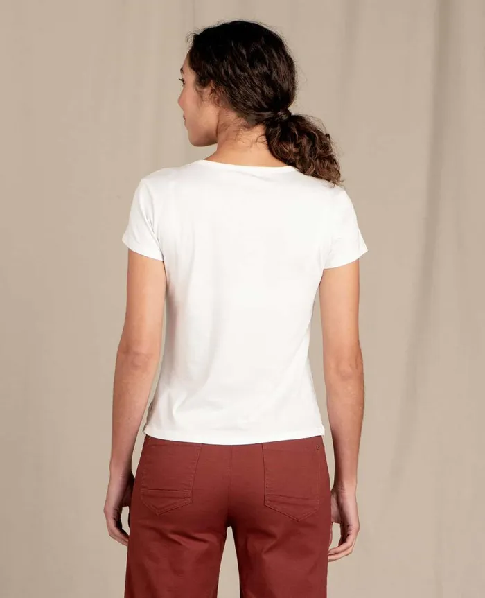 Women039s Rose Short Sleeve Tee Egret ToadandCo Tops and TShirts
