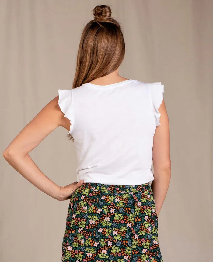 Women039s Rufflita II Tee White ToadandCo Tops and TShirts