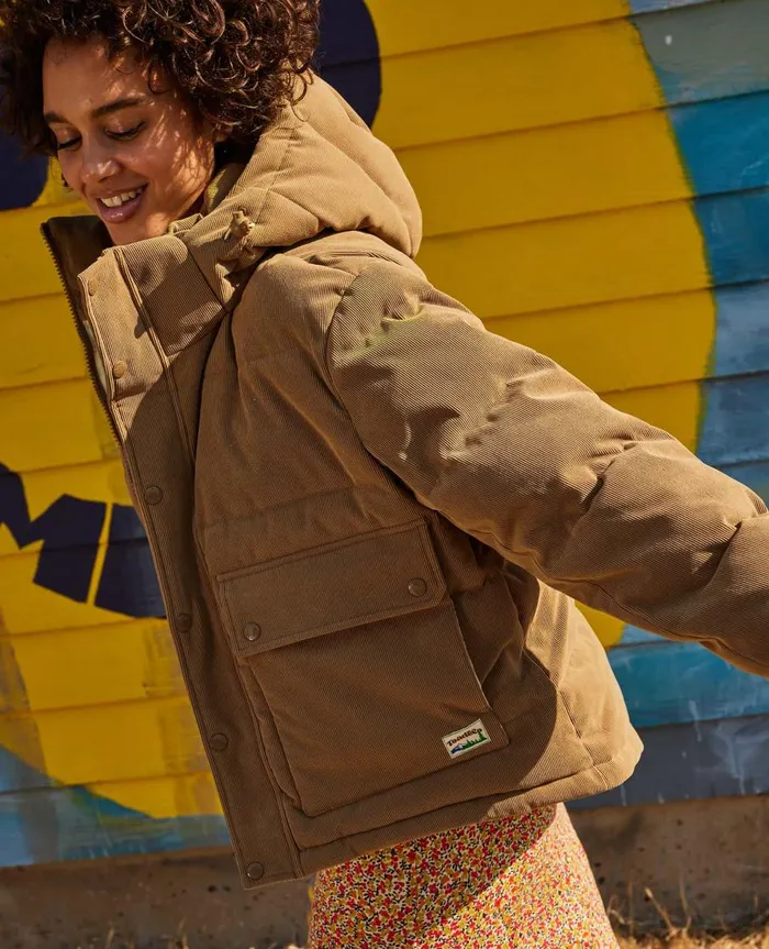 Women039s Spruce Wood Jacket Honey Brown Cord ToadandCo Jackets and Layers