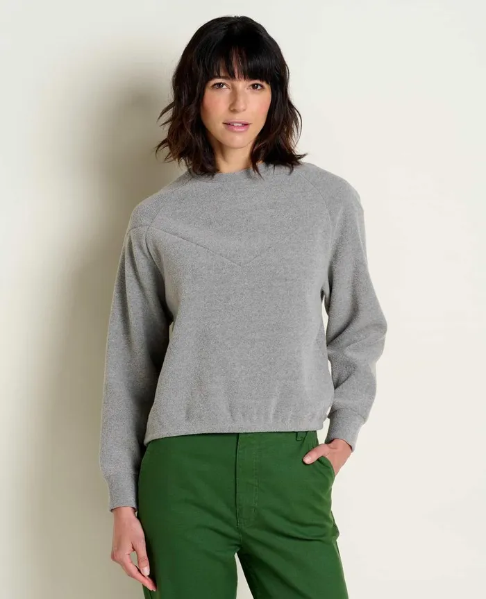Women039s Whitney Terry Pullover Light Heather Grey ToadandCo Tops and TShirts Women039s Whitney Terry Pullover Light Heather Grey ToadandCo Tops and TShirts