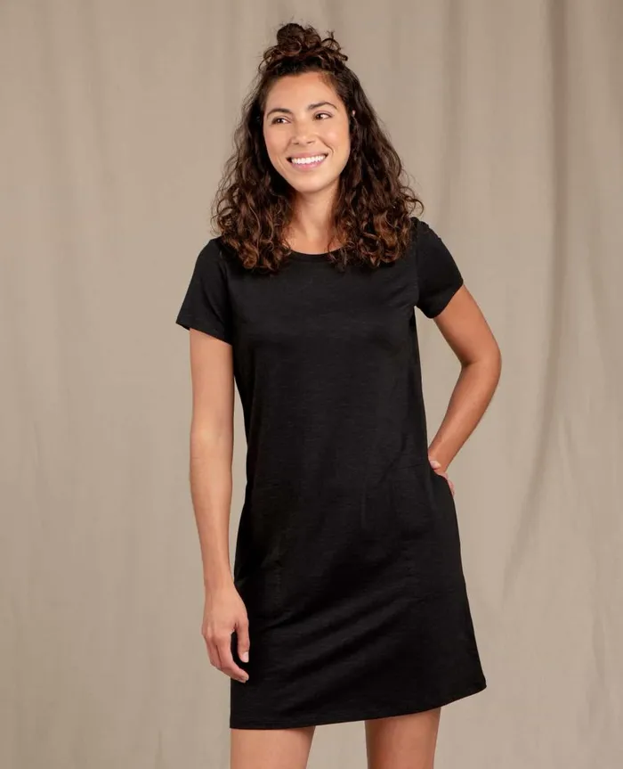 Women039s Windmere II Short Sleeve Dress Black ToadandCo Dresses