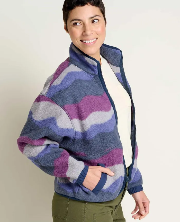 Women039s Women039s Campo Fleece Jacket Mountain Print ToadandCo Jackets and Layers