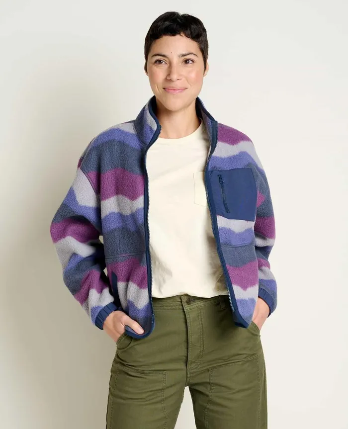 Women039s Women039s Campo Fleece Jacket Mountain Print ToadandCo Jackets and Layers