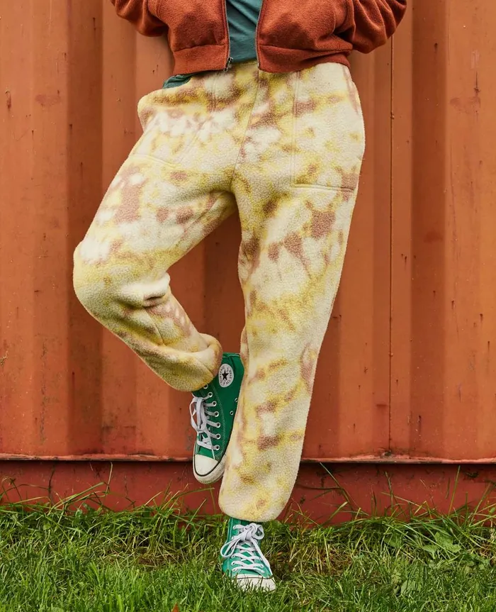 Women039s Women039s Campo Fleece Jogger Barley Tie Dye Print ToadandCo Pants