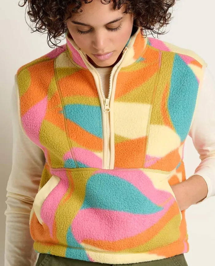 Women039s Women039s Campo Fleece Vest Shapes Print ToadandCo Tops and TShirts