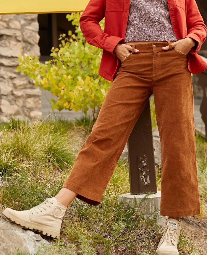 Women039s Women039s Karuna Cord Wide Leg Pant Brown Sugar ToadandCo Pants