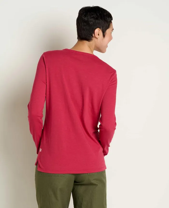 Women039s Women039s Primo Long Sleeve Crew Berry ToadandCo Tops and TShirts