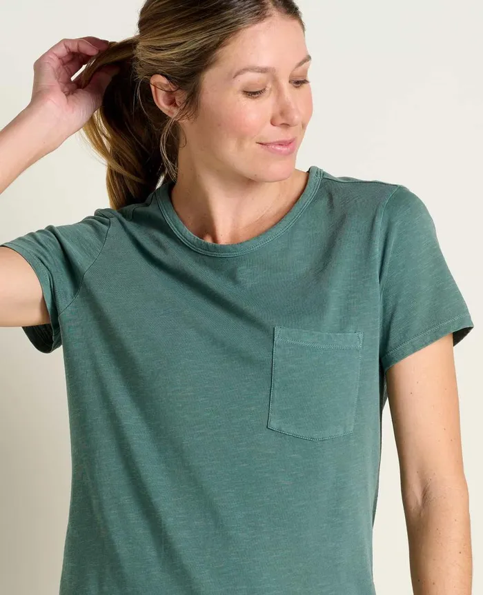 Women039s Women039s Primo Short Sleeve Crew Silver Pine ToadandCo Loungewear and Sleep
