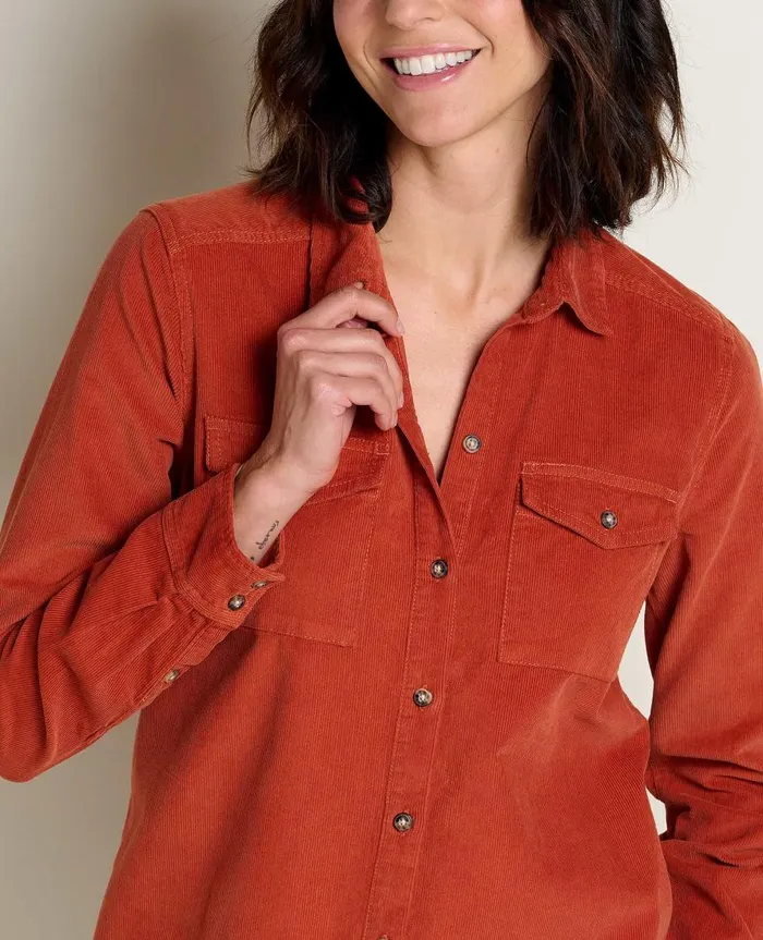 Women039s Women039s Scouter Cord Long Sleeve Shirt Cinnamon ToadandCo Tops and TShirts