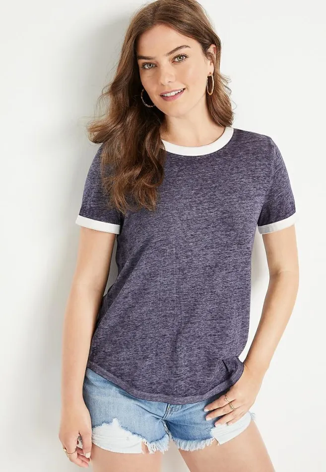 Women 247 Colorblock Back Ringer Tee Maurices Tops