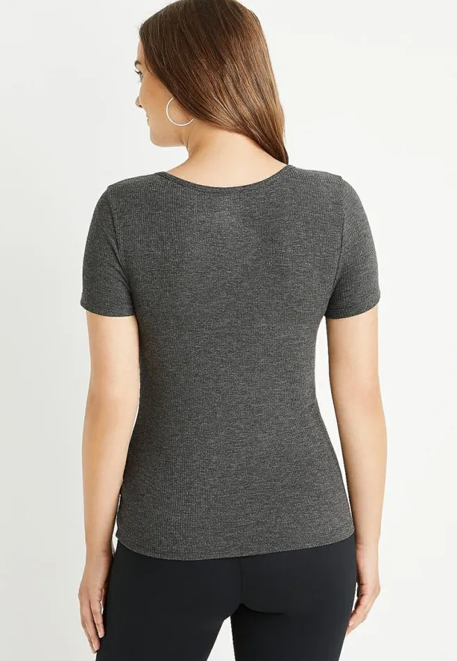 Women 247 Gray TuckIn Tee Maurices Tops