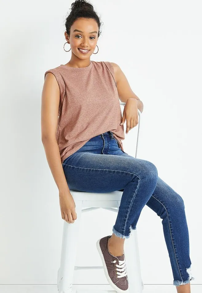 Women 247 Solid Muscle Tank Top Maurices Tops