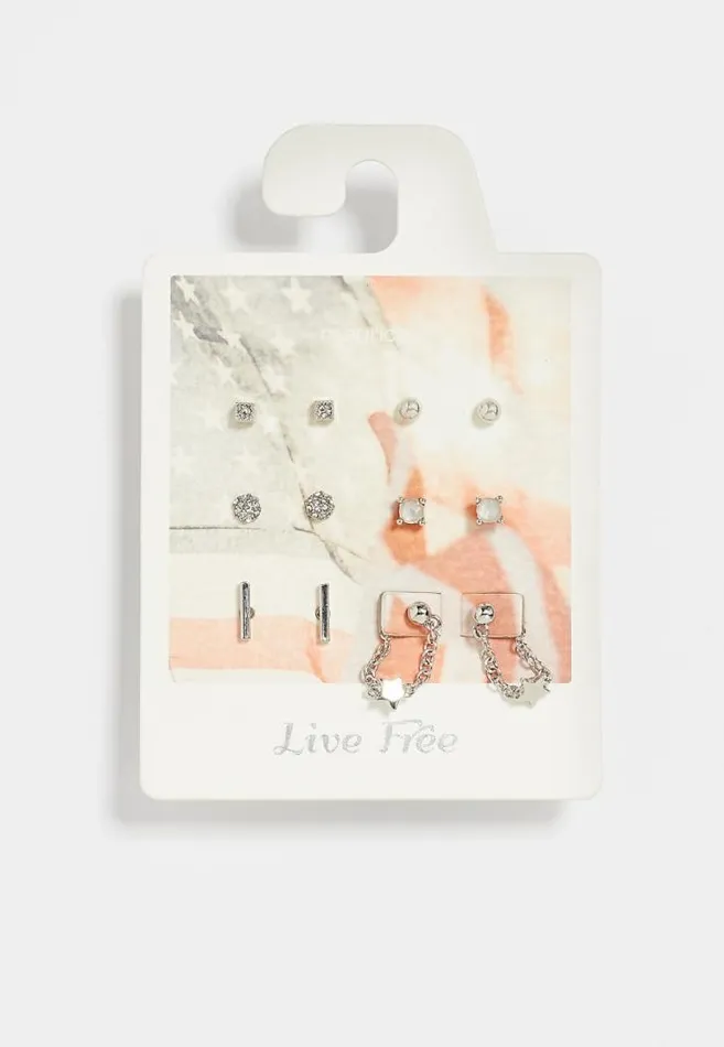 Women 6 Pack Live Free Earring Set Maurices Jewelry