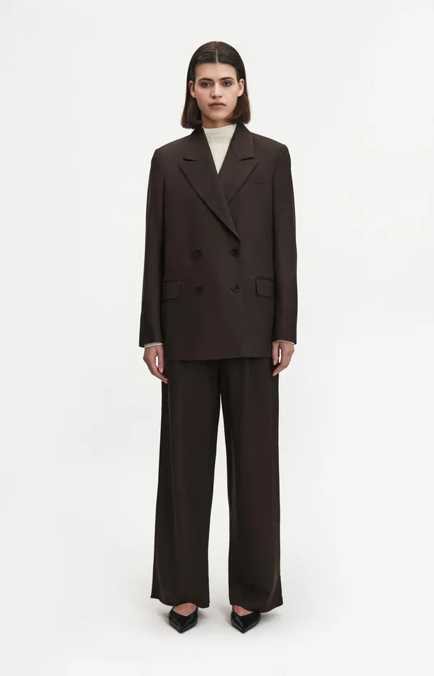 Women A Day039s March Blazers Inu Double Breasted Wool Blazer Women A Day039s March Blazers Inu Double Breasted Wool Blazer