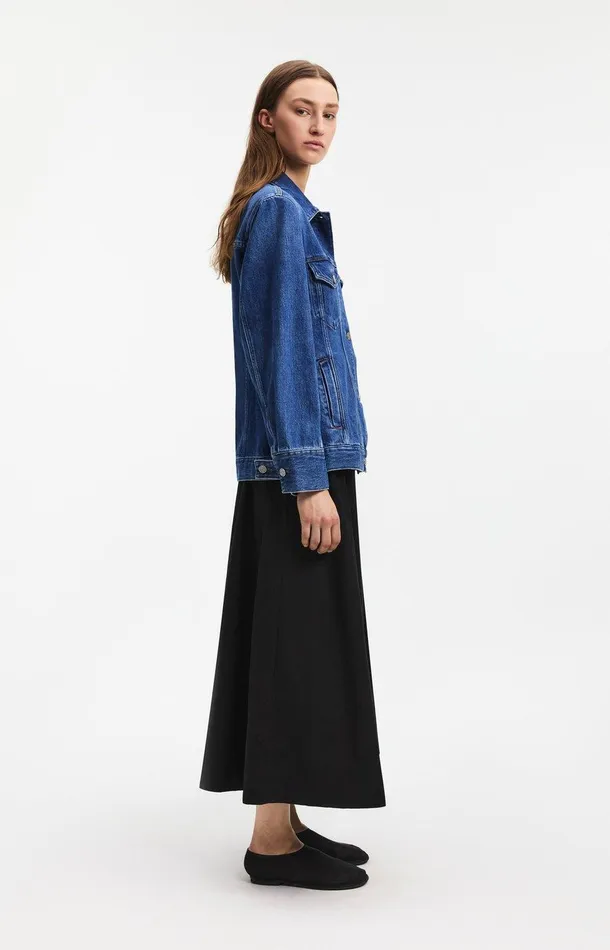 Women A Day039s March Outerwear Luca Waisted Denim Jacket