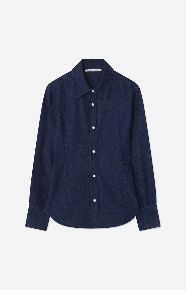 Women A Day039s March Shirts Hay Waisted Denim Shirt