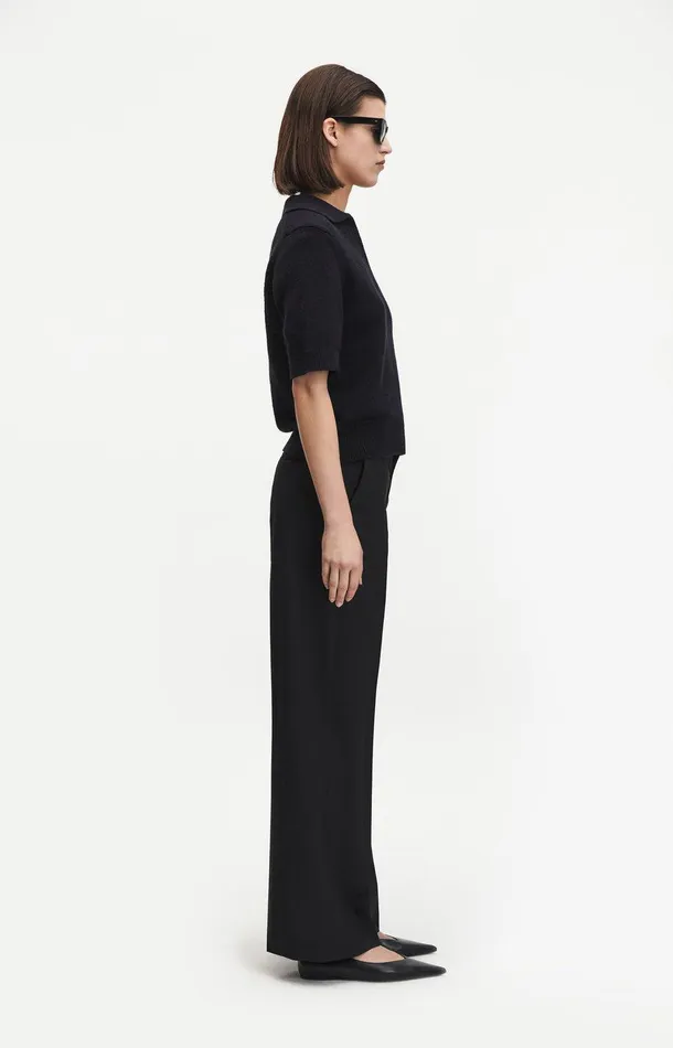 Women A Day039s March Shirts Lessing Open Collar Polo Shirt