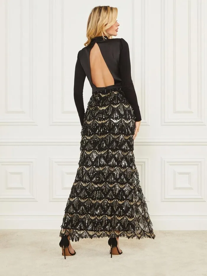 Women Abby Maxi Dress Black Marciano Dresses Women Abby Maxi Dress Black Marciano Dresses