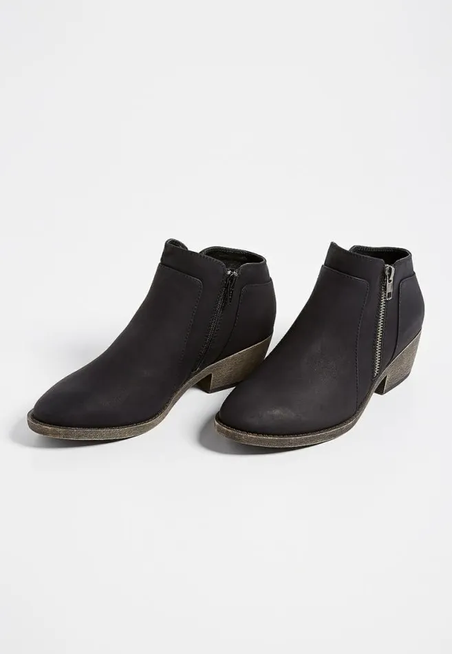 Women Abigail Side Zipper Ankle Bootie Maurices Boots