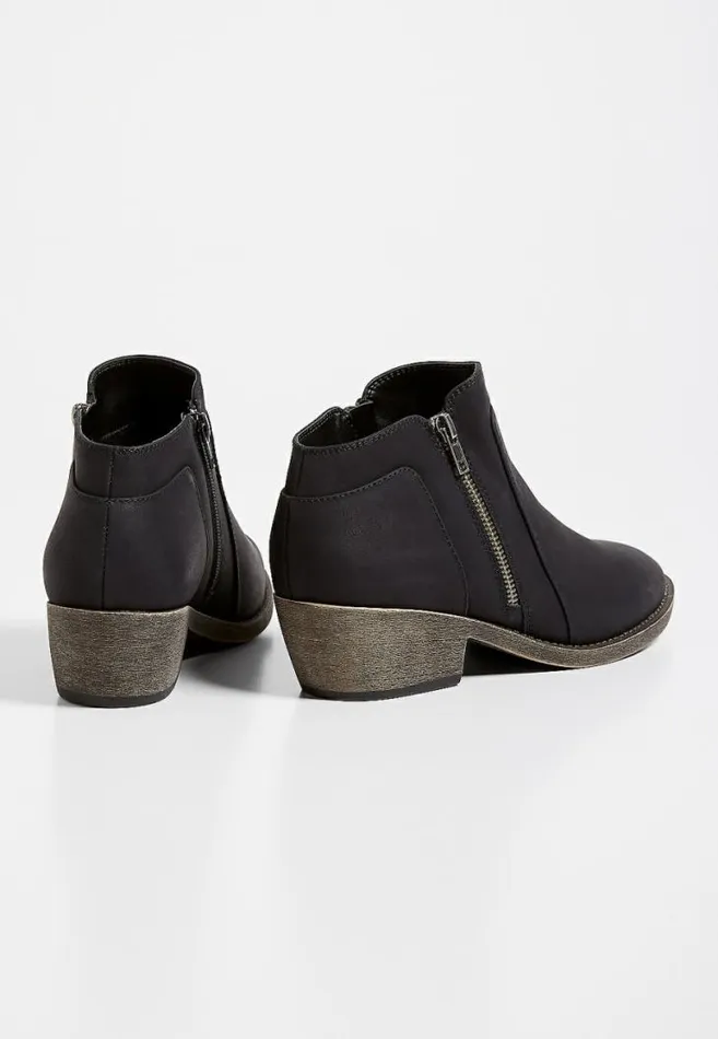 Women Abigail Side Zipper Ankle Bootie Maurices Boots