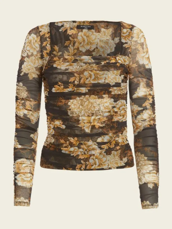 Women After Dark Mesh Top After Dark Floral Print Marciano Tops And Sweaters Women After Dark Mesh Top After Dark Floral Print Marciano Tops And Sweaters