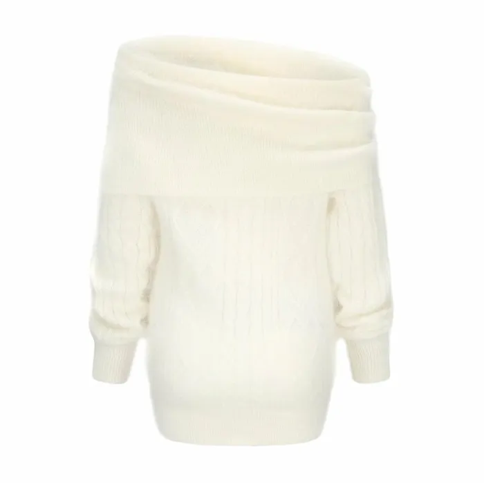 Women Alison Sweater Dress Nana Jacqueline White
