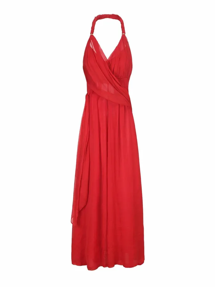 Women Amber Chiffon Dress Nana Jacqueline Red
