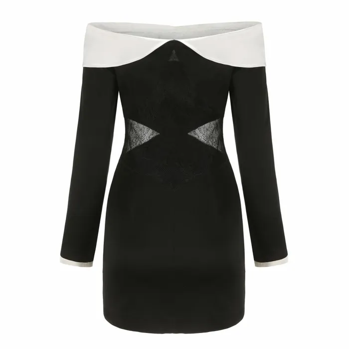 Women Angelica Black Dress Nana Jacqueline Lace
