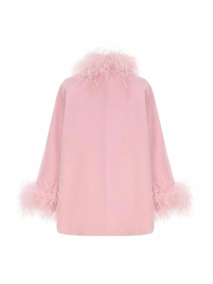 Women Angelica Feather Coat Nana Jacqueline Outerwear