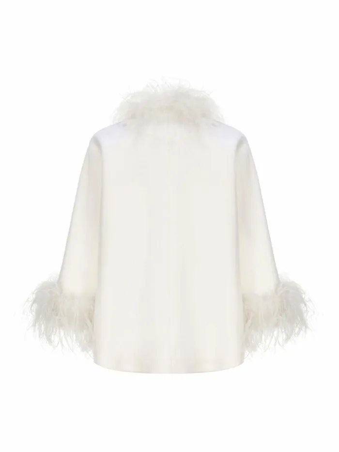 Women Angelica Feather Coat Nana Jacqueline Outerwear