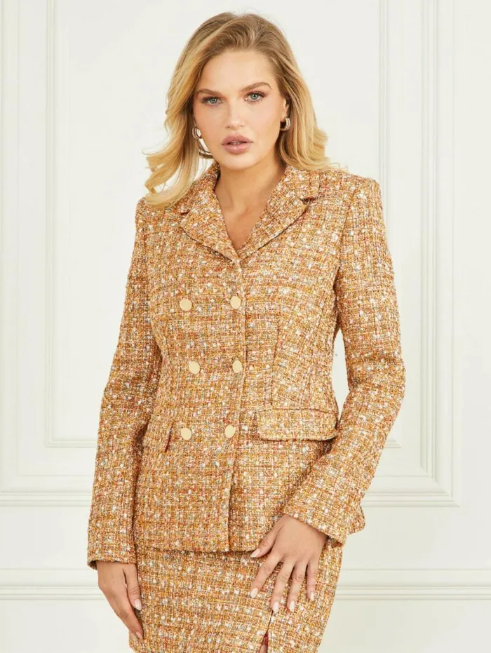 Women Angelica Tweed Blazer Tallulah Multicolor Tweed Marciano Jackets