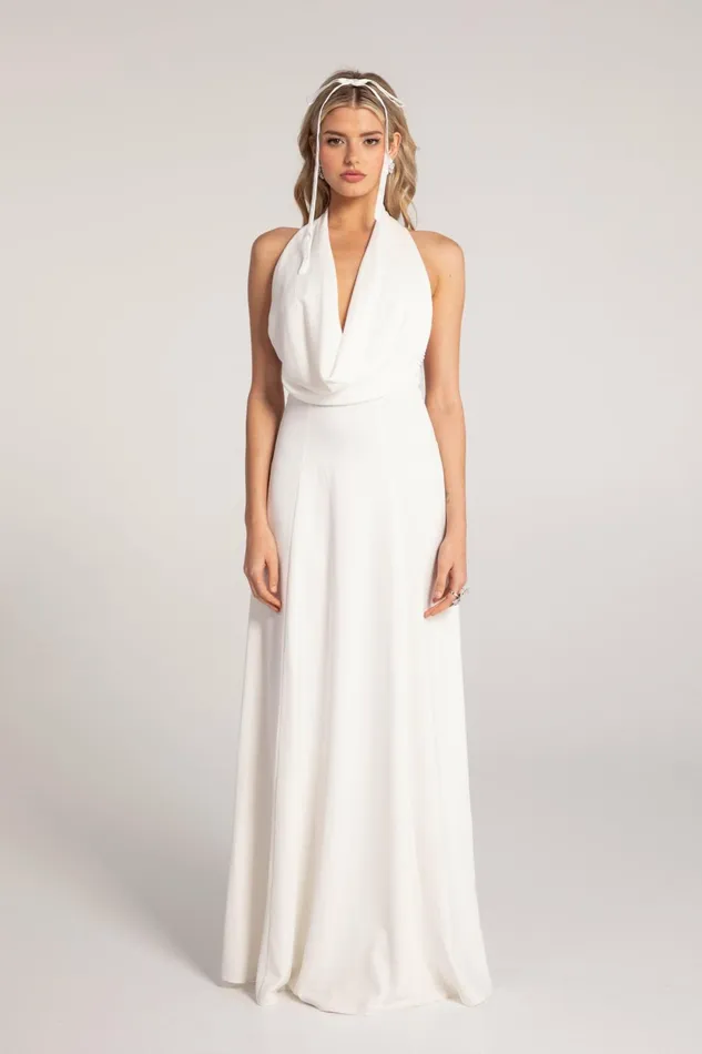 Women Aniya Satin Dress Nana Jacqueline Bridal