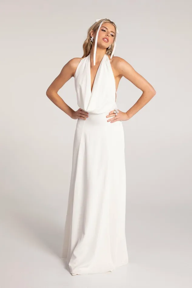 Women Aniya Satin Dress Nana Jacqueline Bridal