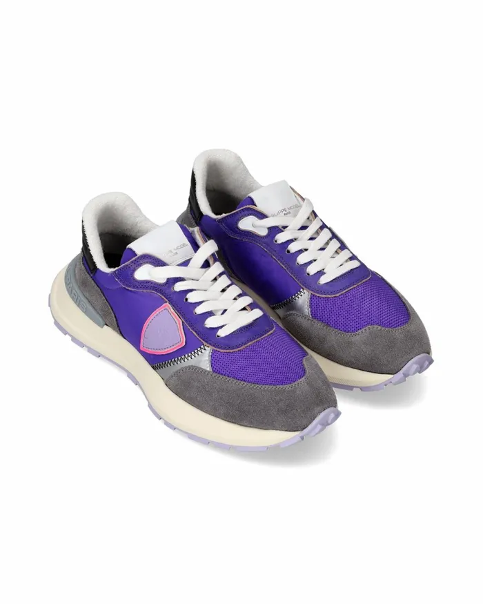 Women Antibes Sneakers ViolaGray Shoes Philippe Model Paris Running