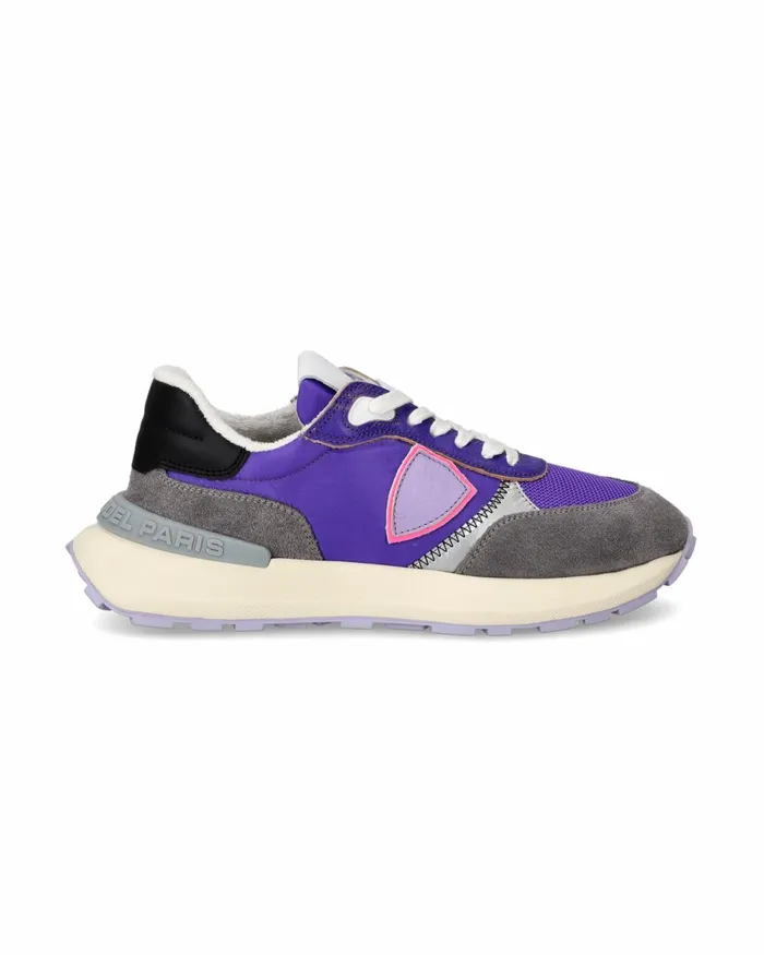 Women Antibes Sneakers ViolaGray Shoes Philippe Model Paris Running