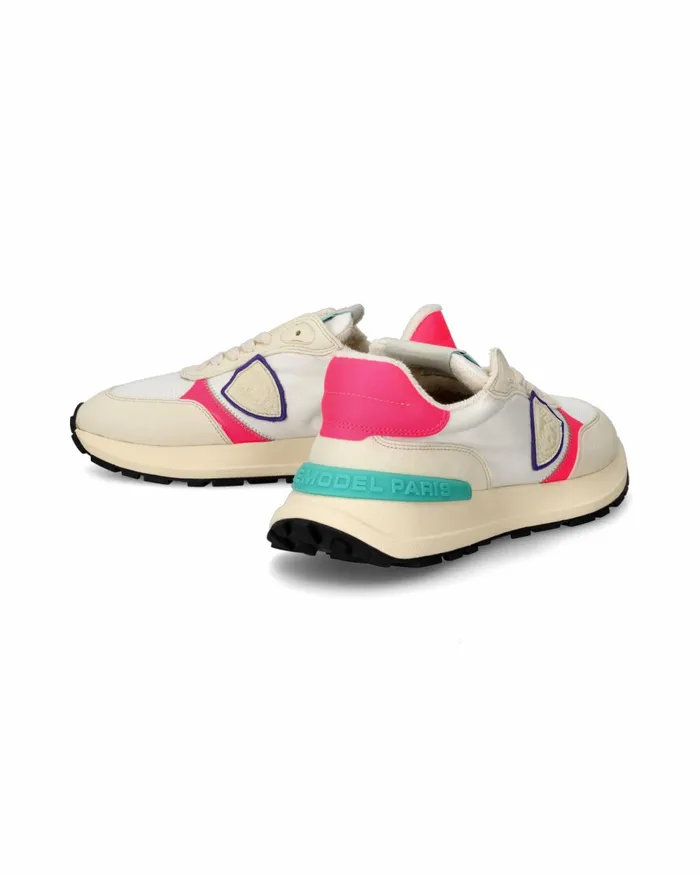 Women Antibes Sneakers WhiteFuchsia Shoes Philippe Model Paris Running