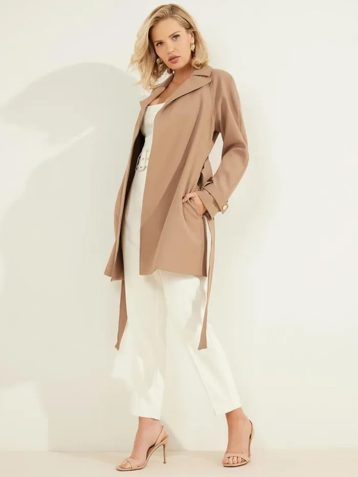 Women Austin Wrap Coat Shiitake Brown Marciano Jackets Women Austin Wrap Coat Shiitake Brown Marciano Jackets