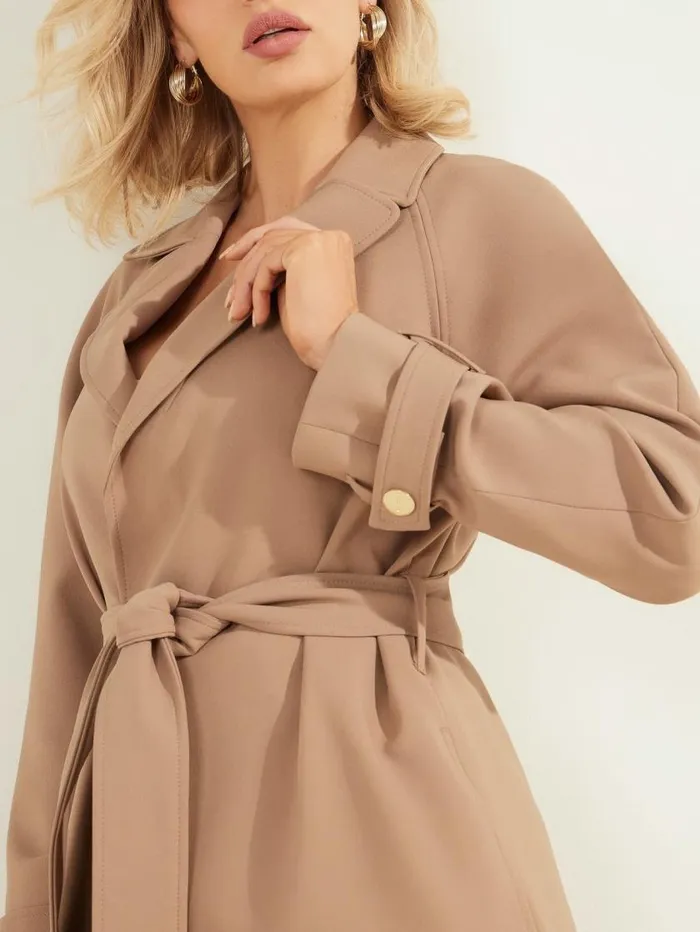 Women Austin Wrap Coat Shiitake Brown Marciano Jackets Women Austin Wrap Coat Shiitake Brown Marciano Jackets