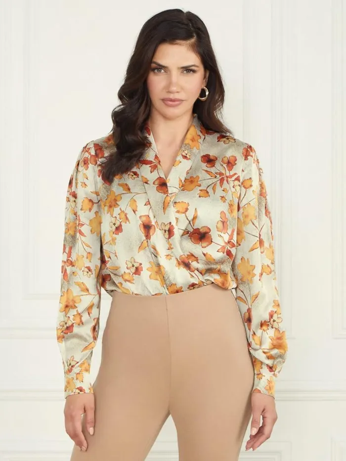 Women Autumn Dusk Bodysuit Autumn Dusk Print Marciano Tops And Sweaters