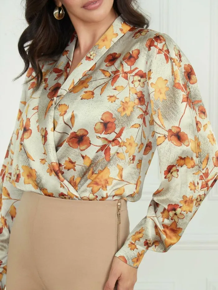 Women Autumn Dusk Bodysuit Autumn Dusk Print Marciano Tops And Sweaters Women Autumn Dusk Bodysuit Autumn Dusk Print Marciano Tops And Sweaters