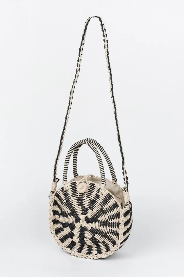Women Bags Cupshe Aura Braided Black Vacation Shoulder Bag Multicolor