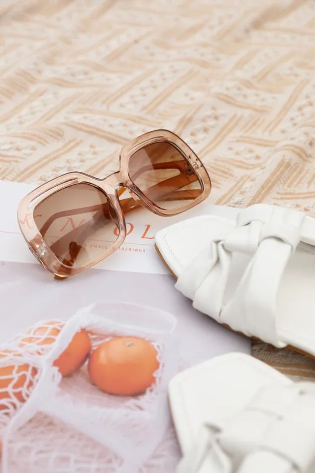 Women Bags Cupshe Fearne Beige Oversized Retro Leopard Sunglass Multicolor