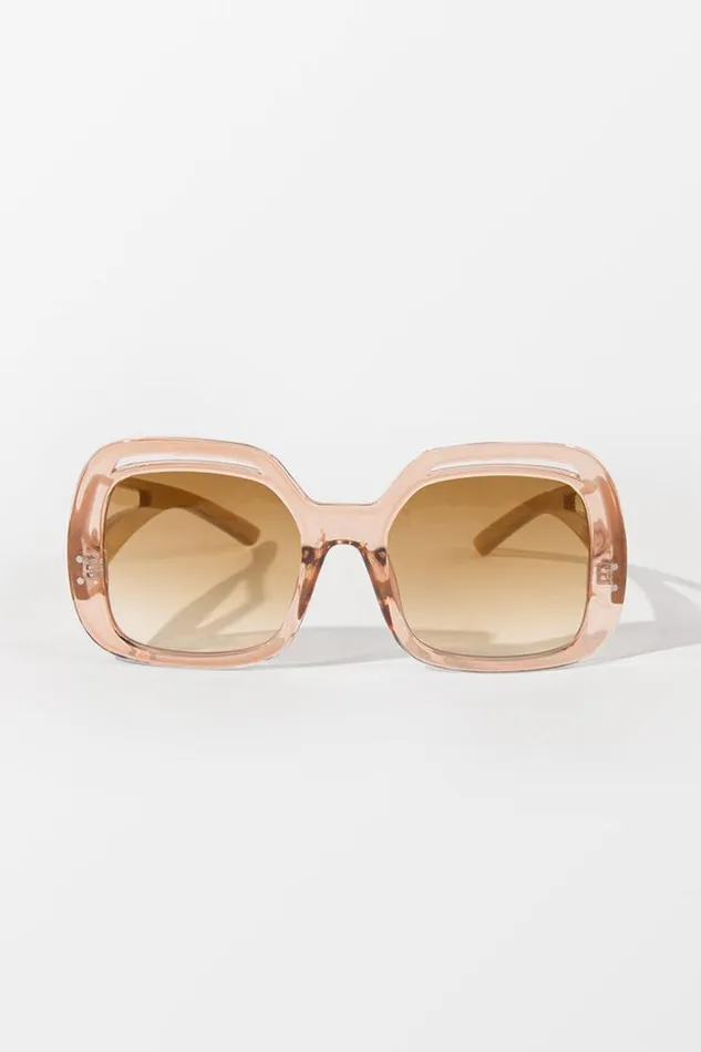 Women Bags Cupshe Fearne Beige Oversized Retro Leopard Sunglass Multicolor