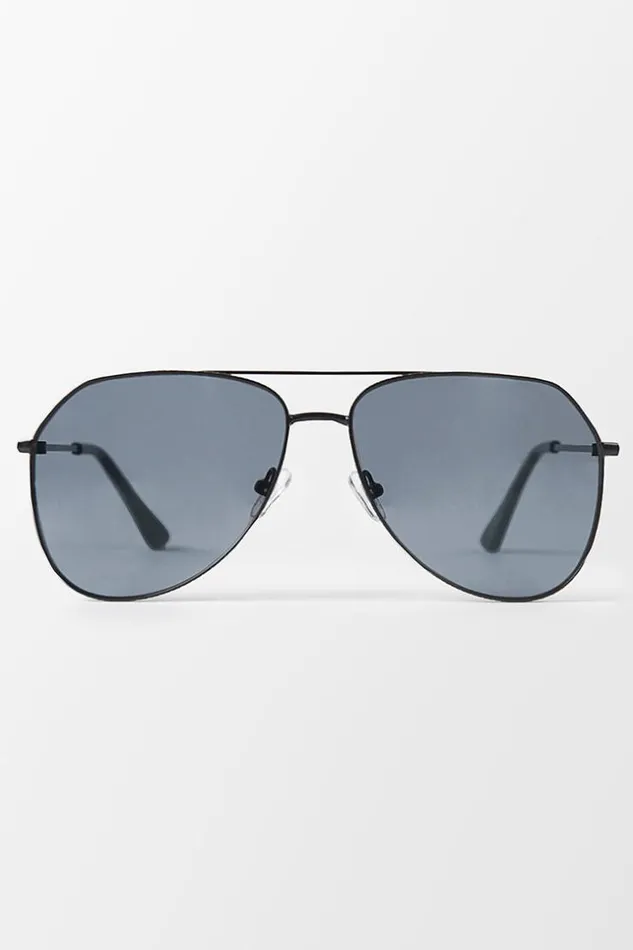 Women Bags Cupshe Jaz Aviator Metal Modern Sunglasses Blue