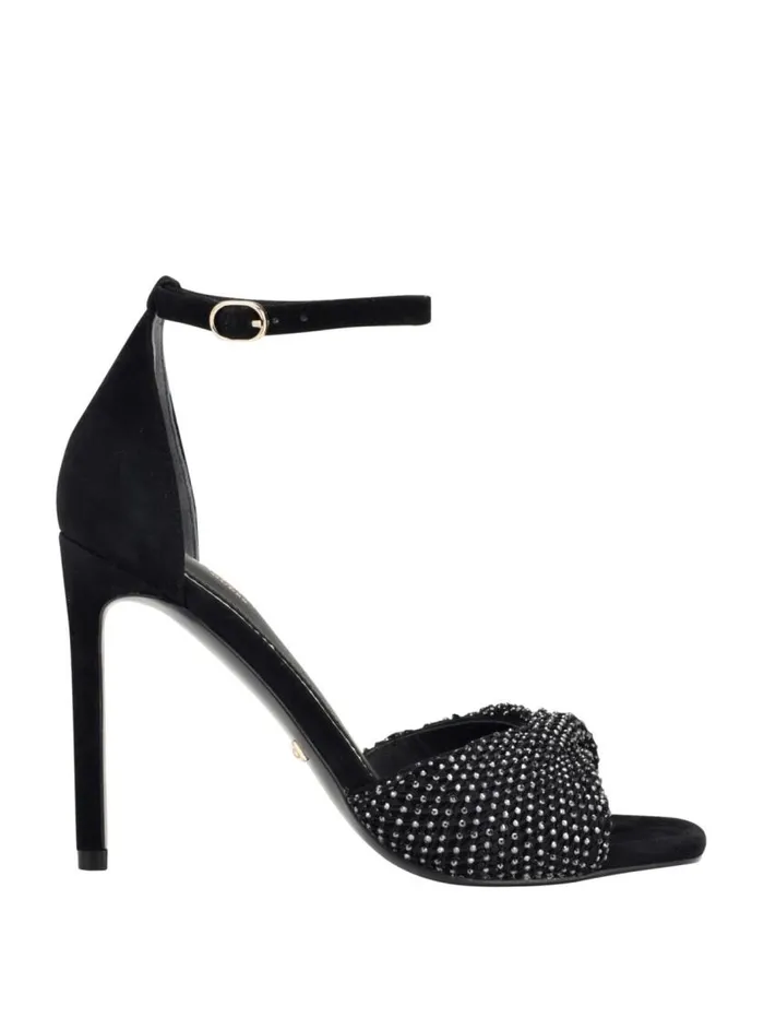 Women Balie Rhinestone Sandal Black1 Marciano Shoes