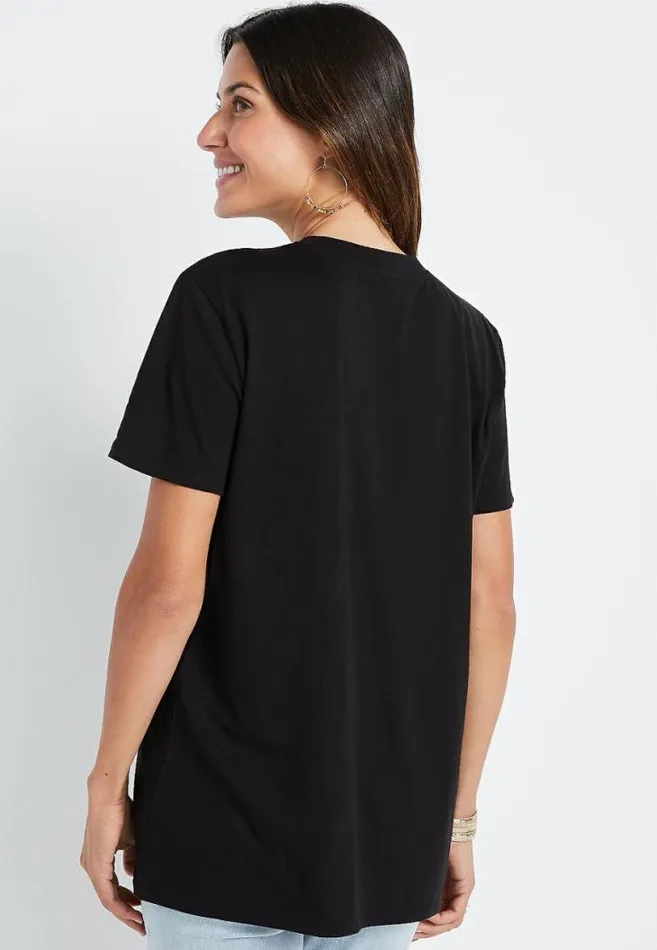 Women Be Nice Oversized Graphic Tee Maurices Tops