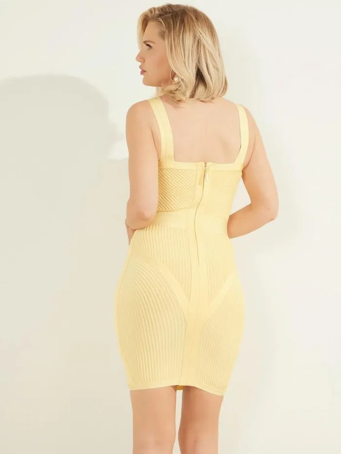 Women Bella Bandage Dress Cornsilk Marciano Dresses Women Bella Bandage Dress Cornsilk Marciano Dresses