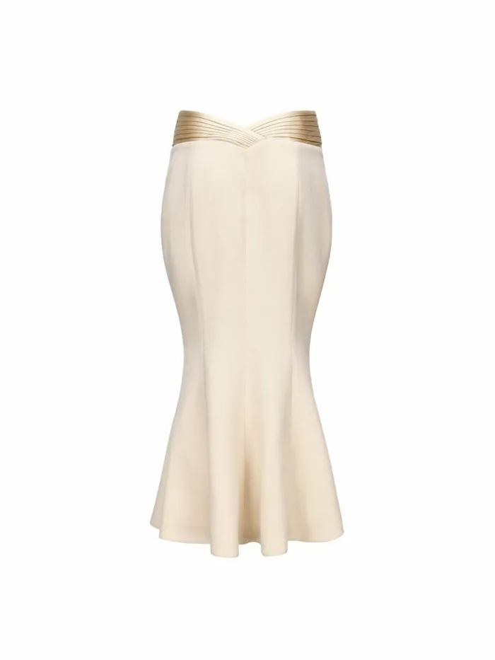 Women Belle Satin Skirt Beige Nana Jacqueline Skirts