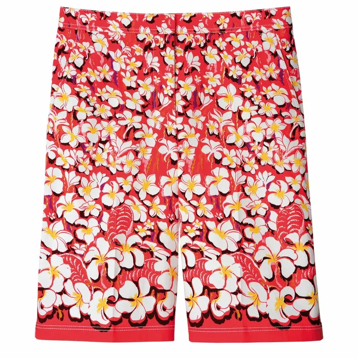 Women Bermuda Shorts Strawberry Longchamp Trousers and Shorts